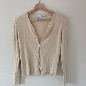 Vintage Gap Creme cardigan sweater button up